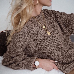 Warm Oversized Sweater Women Pullovers Jumper Female Loose