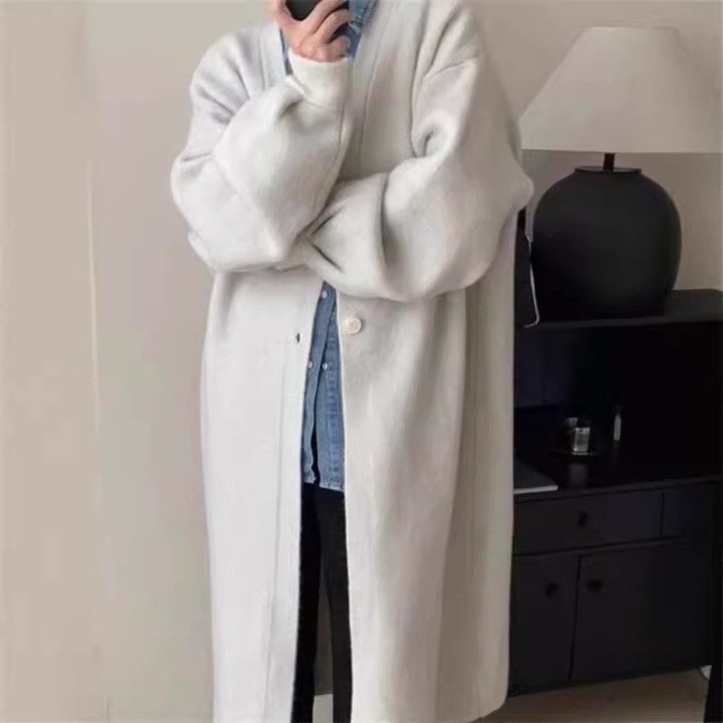 欧洲站法式长款毛衣外套秋冬新款慵懒风跨境外贸大码厚针织开衫女,个性定制/设计服务/DIY,连衣裙加工定制,淘宝优惠券,粉丝福利购,淘宝优惠卷