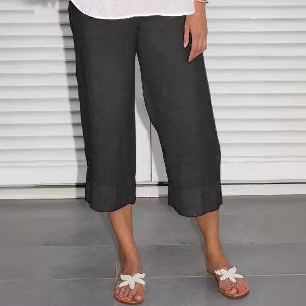 跨境年亚马孙速卖通新款纯色棉麻女装简约宽松休闲九分裤,模玩/动漫/周边/娃圈三坑/桌游,lolita洛丽塔连衣裙,淘宝优惠券,粉丝福利购,淘宝优惠卷