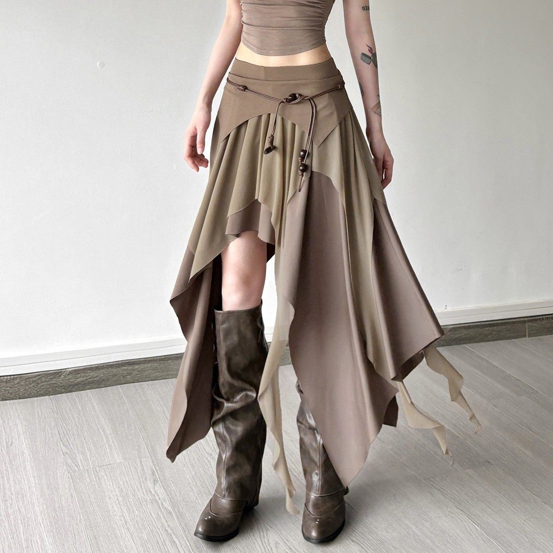 欧美夏季跨境新款辣妹风开叉不规则气质高腰修身百搭半身裙女,个性定制/设计服务/DIY,连衣裙加工定制,淘宝优惠券,粉丝福利购,淘宝优惠卷