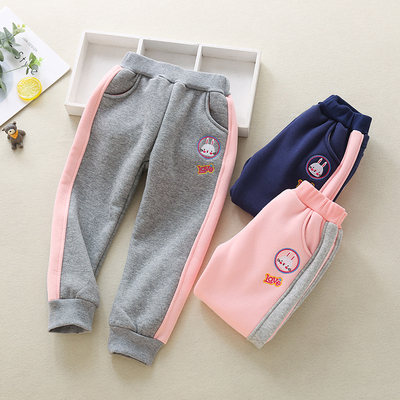 秋冬款宽松一体绒胖宝宝休闲裤