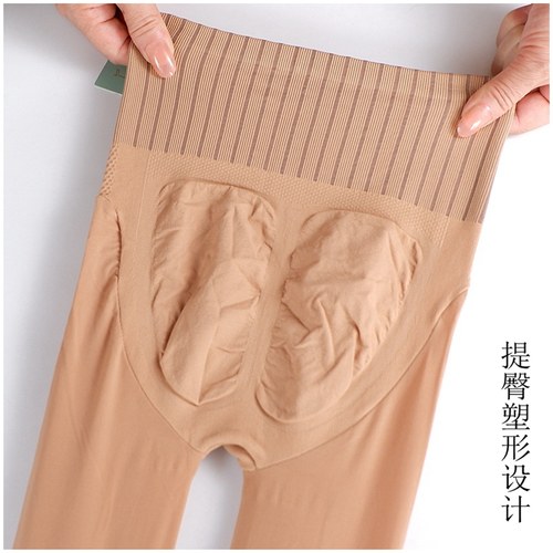 收腹塑形钢丝面膜袜春秋款连裤袜