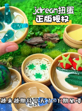 正版授权 日本jdream扭蛋 夏日冰镇微缩食玩盲盒 小人国厨房摆件