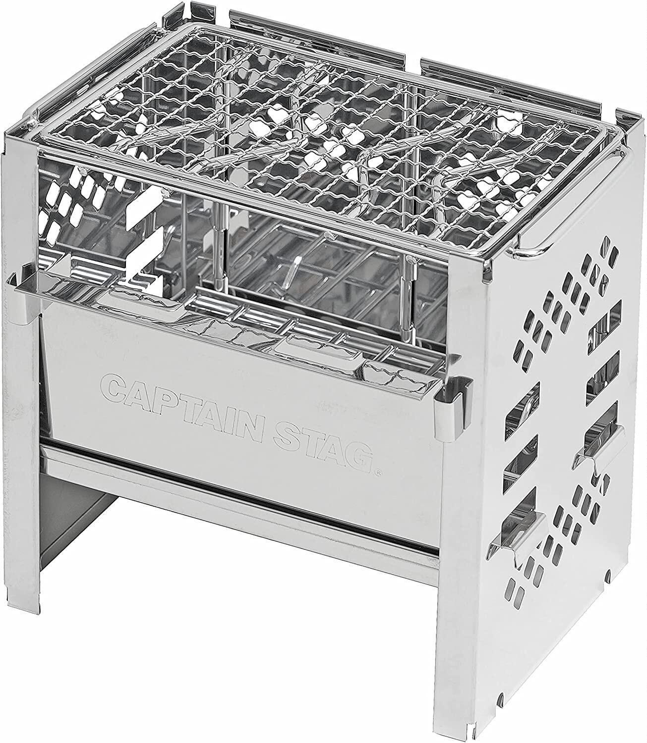 日本captain stag鹿牌烧烤架户外烤架烤串炉子 Gaobabu 烤盘用