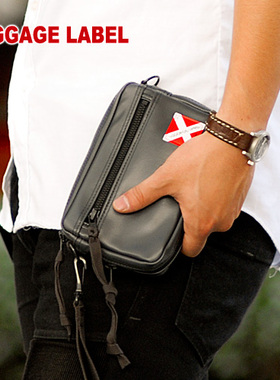 日本 吉田LUGGAGE LABEL高密度防水手机包腰包相机包951-09244