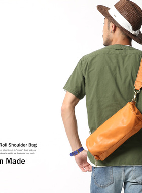 日本代购 Butler Verner Sails日本制马皮真皮单肩背包休闲包