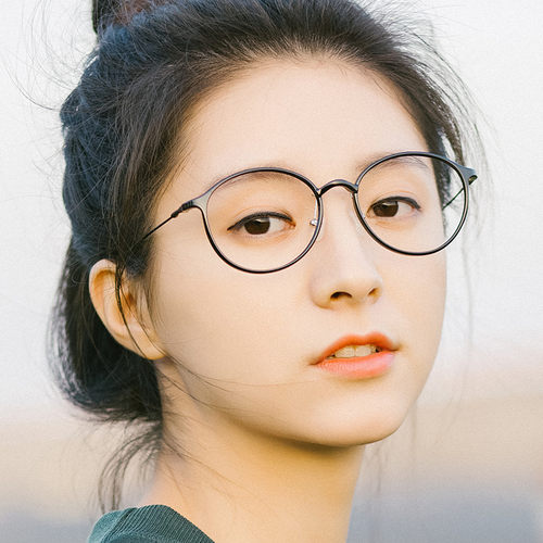 韩国超轻圆框眼镜复古tr90塑钢日本细框眼镜潮女款近视镜时尚架男 - 封面