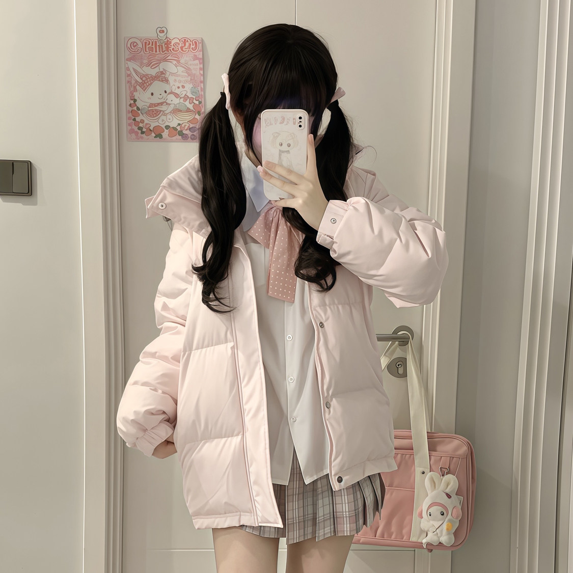 短款羽绒服女冬小个子学生加厚