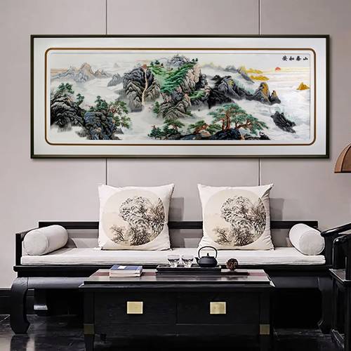 湖南湘绣纯手工成品挂画现代