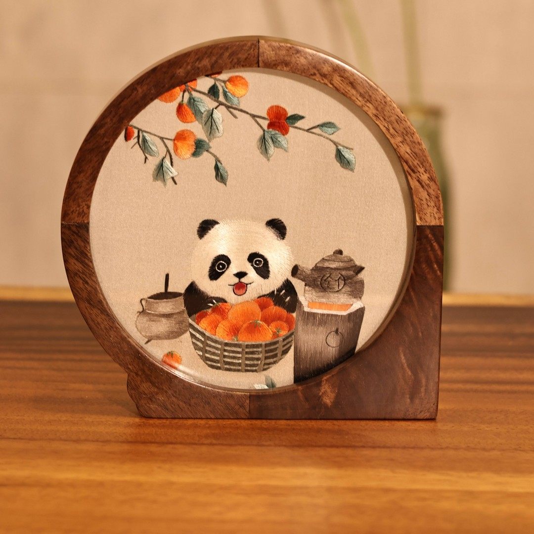 送外国人礼物湘绣苏绣双面绣摆件桌面装饰品手工刺绣创意商务礼品,家居饰品,桌面摆件,淘宝优惠券,粉丝福利购,淘宝优惠卷