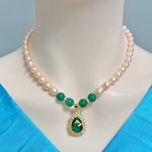 情人节礼物送女友珍珠项链纯天然淡水珍珠女锁骨链高档首饰礼盒装