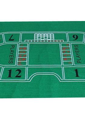 精品百家乐扑克桌台布 家用无纺户外便携桌布 90x180CM