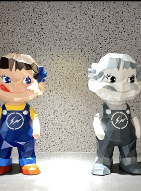 现货Medicom Toy x The Conveni藤原浩不二家不规则牛奶妹