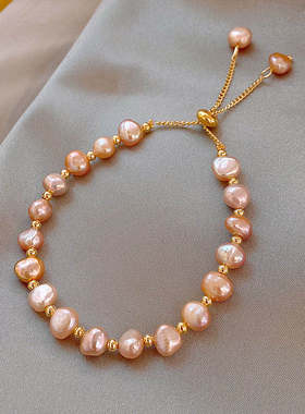 时尚风百搭小众设计感珍珠手链