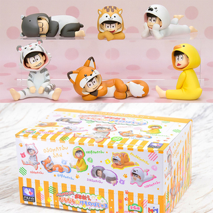 现货MegaHouse日本正版 阿松先生 阿松一家 空松 动物装 盒蛋手办