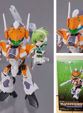 现货 万代日本正版 超时空要塞 TINY SESSION VF-31E 可动手办