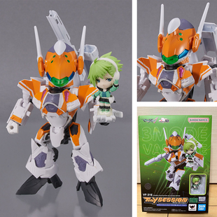 现货 万代日本正版 超时空要塞 TINY SESSION VF-31E 可动手办