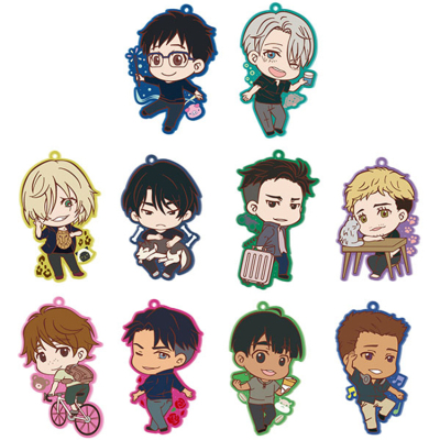 日本正版橡胶挂件冰上的尤里