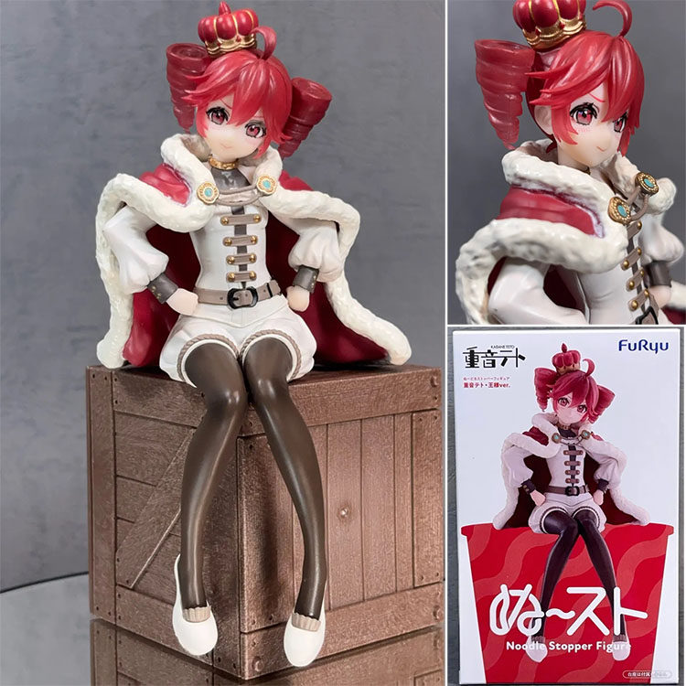 现货Furyu日本正版 V家 重音teto 歌姬 压泡面 国王造型 景品手办