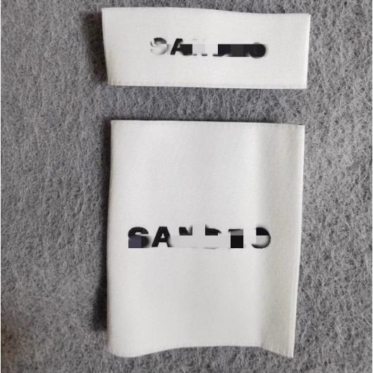 san主标衣标领标织唛布标定做服装水洗唛头定制吊牌吊粒尺码定