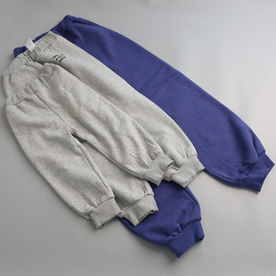 100 19169儿童加绒卫裤 薄绒裤 束脚裤 160 秋冬男女宝宽松休闲长裤