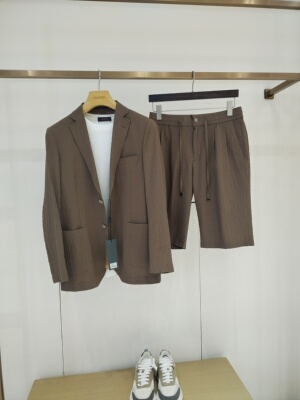 TRANDS春夏套装。COLOMBO奢华泡泡纱.150'S高纱支 超细羊毛。