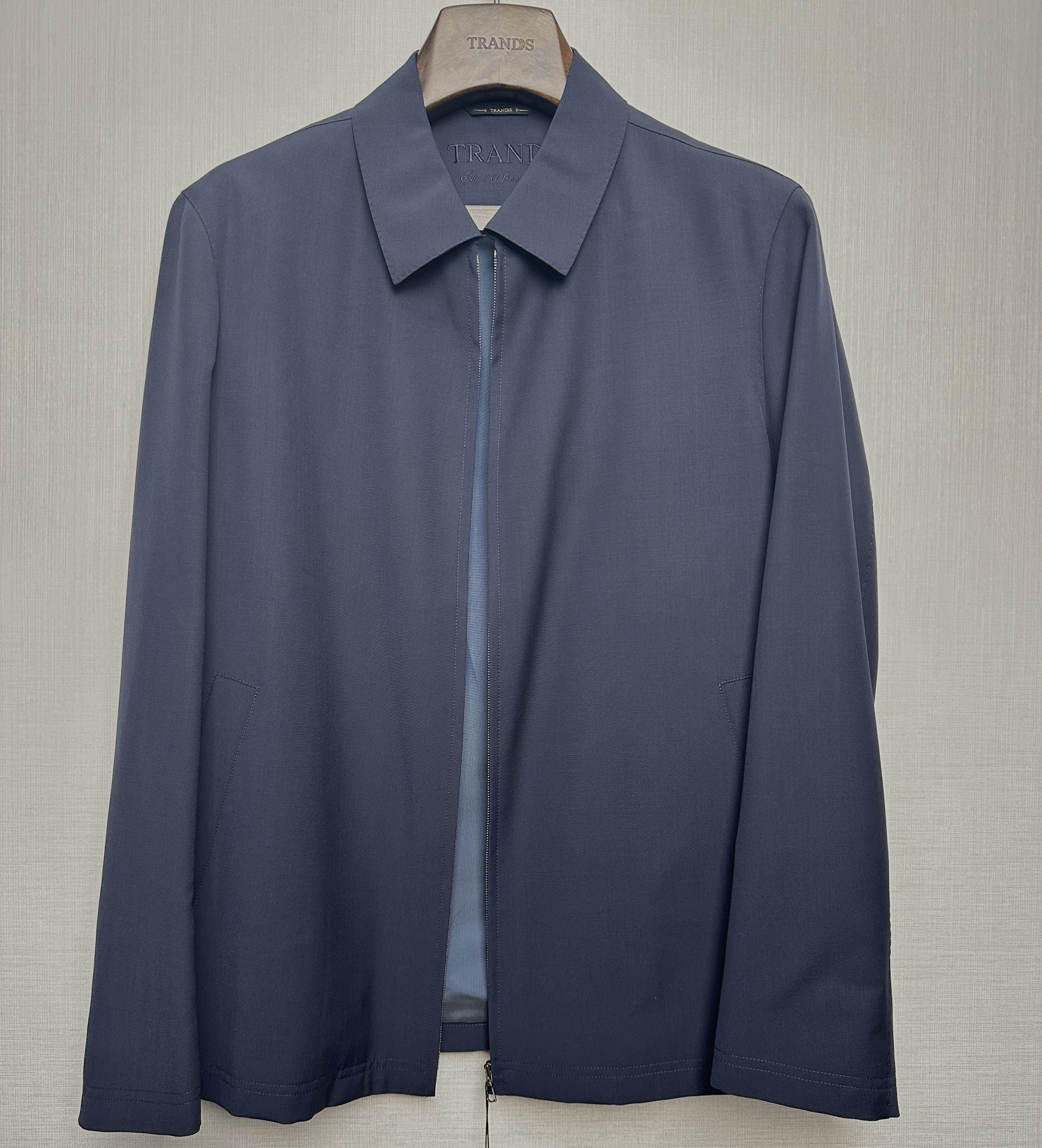 特价清！TRANDS行政夹克，LORO PIANA 面料，藏蓝色实用百搭