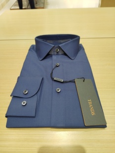 TRANDS春款衬衫。可水洗桑蚕丝与高性能纤维交织.面料柔和透气