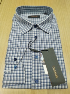 TRANDS秋冬长袖衬衫。欧洲厂商盖兹纳生产的棉、羊毛混纺材质面料