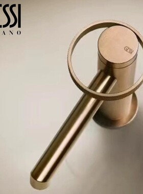 意大利GESSI捷仕水龙头ANELLO系列洗脸盆戒指把手面盆冷热龙头铜