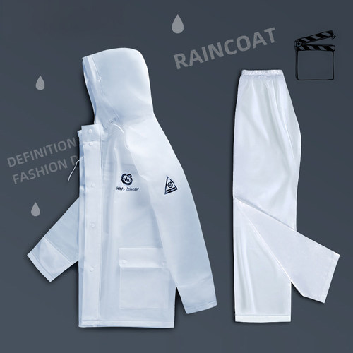 长款全身分体外卖雨衣雨裤套装