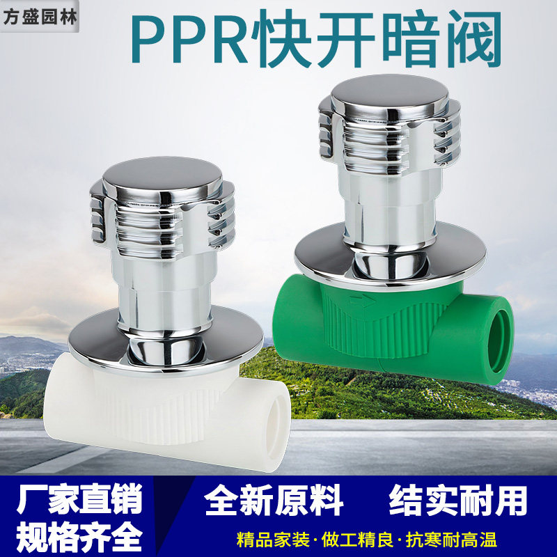 4分ppr快开暗阀20PPR暗阀