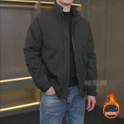 立领防风加厚保暖棉服