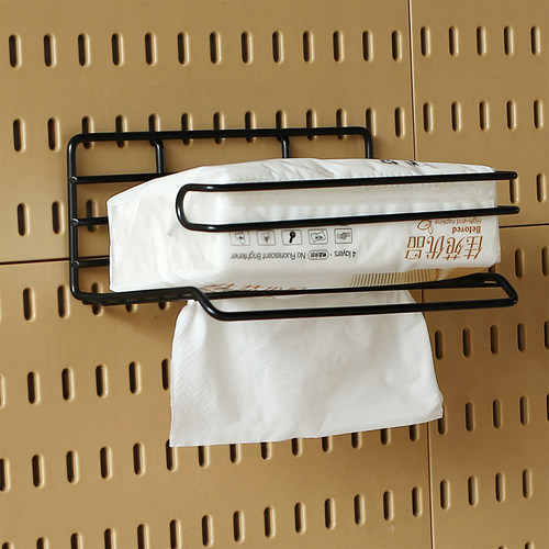 适用于宜家ikea洞洞板配件专用挂钩置物架收纳盒金属纸巾盒抽纸架