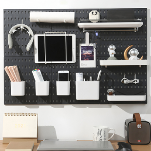 适用于宜家孔平替洞洞板配件专用挂钩置物架收纳盒金属红酒杯架02