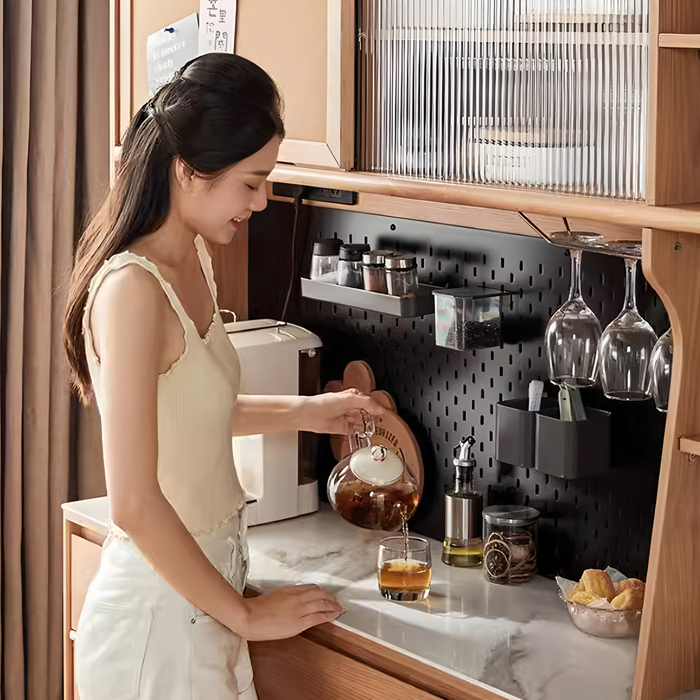 [新品]适用于宜家洞洞板配件专用挂钩置物架收纳盒金属咖啡手柄架,收纳整理,整理架/置物架/收纳架,淘宝优惠券,粉丝福利购,淘宝优惠卷