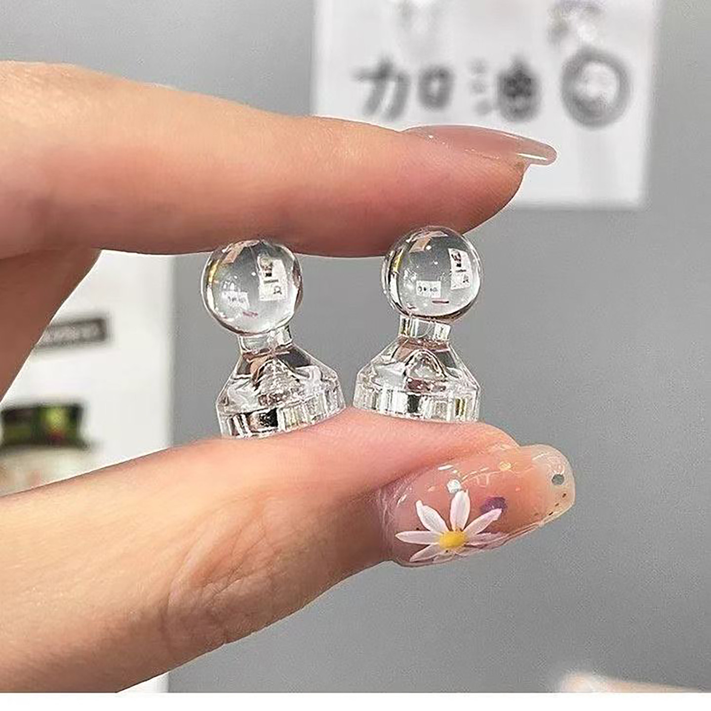 透明强力磁吸钉冰箱贴强力磁铁圆形强磁吸铁石黑板磁吸固定器吸力