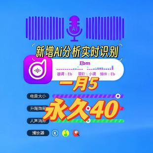电音助手永久自动电音基调查询酷狗全民网易查改歌曲升降调音软件