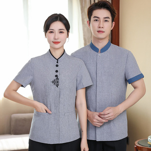 长短袖 保洁工作服女春夏季 物业商场酒店客房宾馆清洁阿姨员工套装