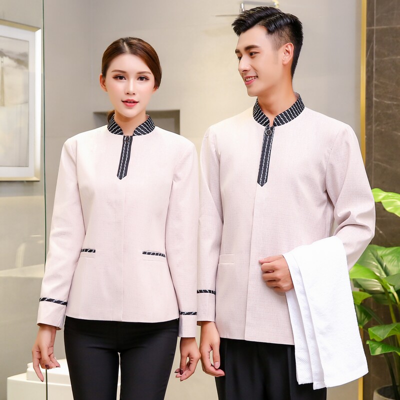 保洁服长袖男女保洁员工作服宾馆酒店客房阿姨物业清洁工制服秋冬