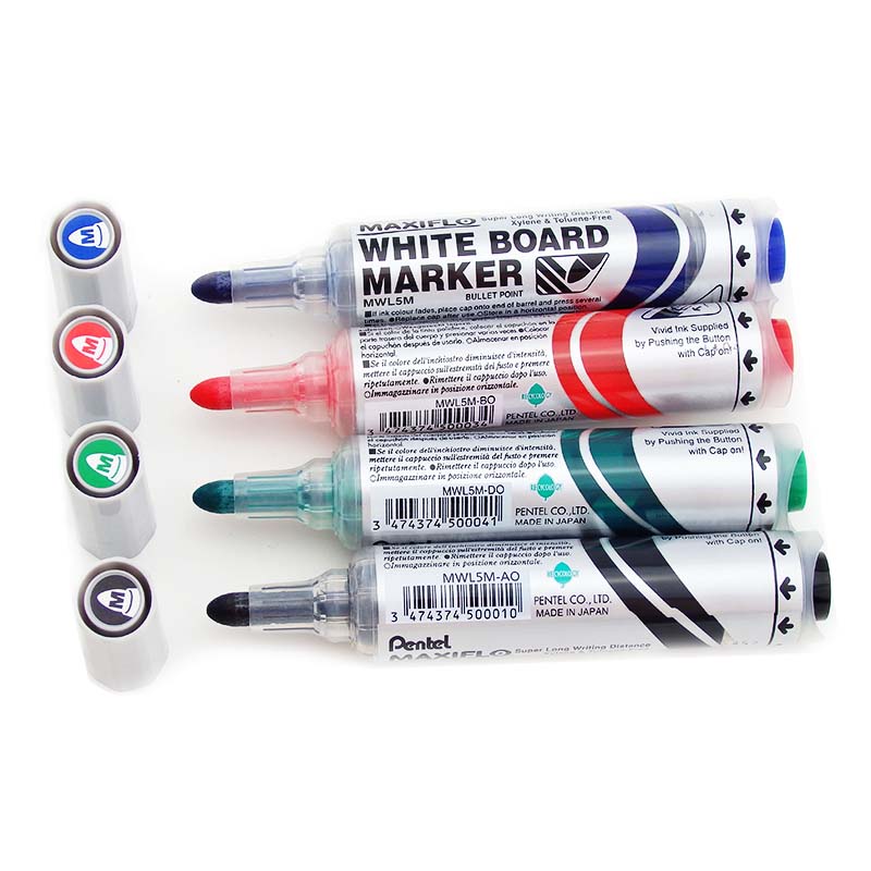 日本派通Pentel MAXIFLO MWL5M直液式白板笔电子会议笔白板办公笔