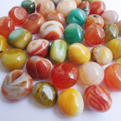 南京雨花石原石天然鹅卵石头花盆多肉铺面鱼缸装 饰石子七彩石园艺