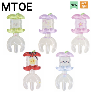 MTOE 大号水果叉洞洞鞋配饰diy配件鞋带扣扑家大孔nativ鞋备注F1