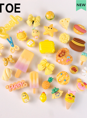 MTOE 黄色系列ccs洞洞鞋配饰diy鞋扣卡通配件鞋花清仓4-3