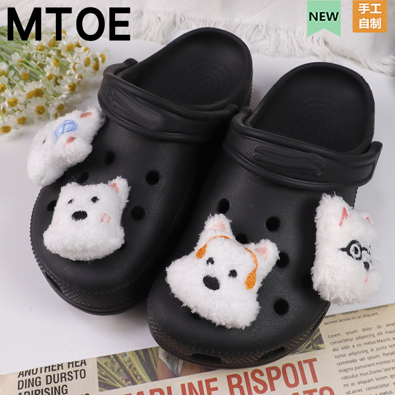 MTOE 毛绒小狗洞洞鞋玩偶配饰diy鞋带扣扑家大孔nativ小孔鞋备注,服饰配件/皮带/帽子/围巾,鞋扣,淘宝优惠券,粉丝福利购,淘宝优惠卷