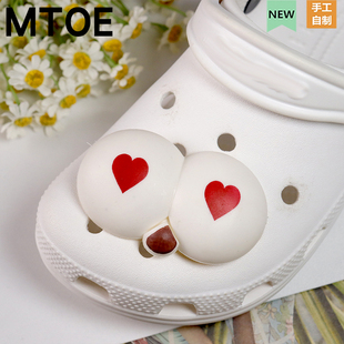MTOE 满满爱crs洞洞鞋配饰diy软胶配件可爱鞋花穿搭配件装饰鞋扣