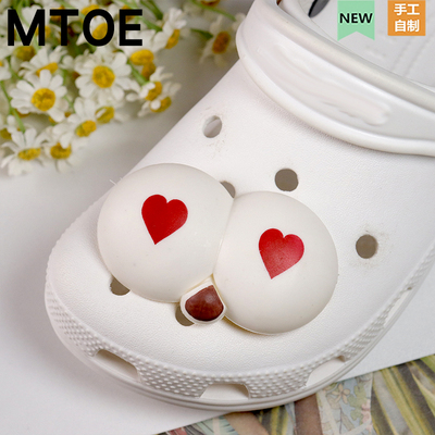 MTOE 满满爱crs洞洞鞋配饰diy软胶配件可爱鞋花穿搭配件装饰鞋扣