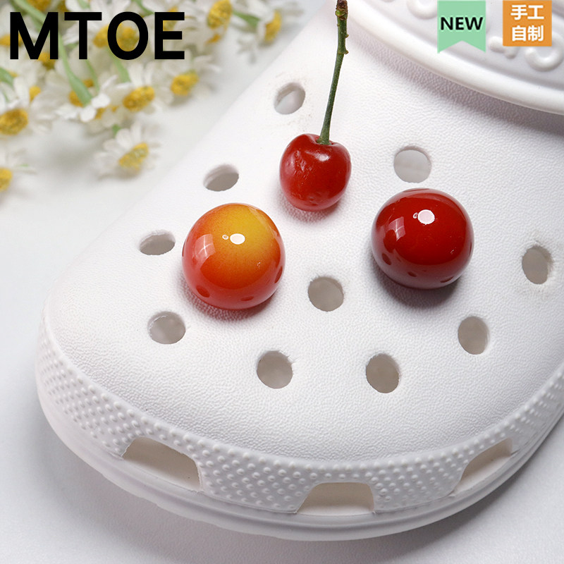 MTOE 仿真大樱桃洞洞鞋配饰diy鞋带扣配件鞋扣浦西鞋花2-4,服饰配件/皮带/帽子/围巾,鞋扣,淘宝优惠券,粉丝福利购,淘宝优惠卷