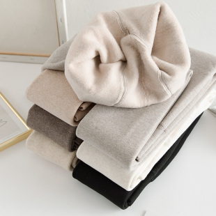 袜晚晚风燕麦白棉裤 2500D日系冬季 羊绒蛋白保暖加厚绒打底袜连裤