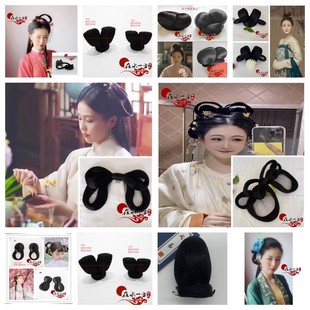 在水一方明制荻髻唐风飞天发髻一体发髻玉楼春汉服假发后压发髻